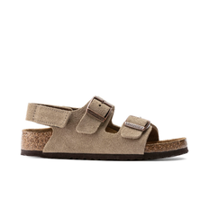 Birkenstock Milano Børnesandaler Suede Leather, Taupe - 30