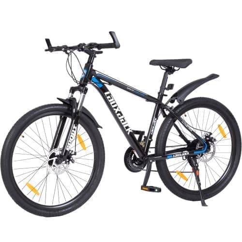 Mountainbike 26 tum, hardtail cykel för dam och herr, 21 växlar, skivbromsar, MTB för förare från 160 cm