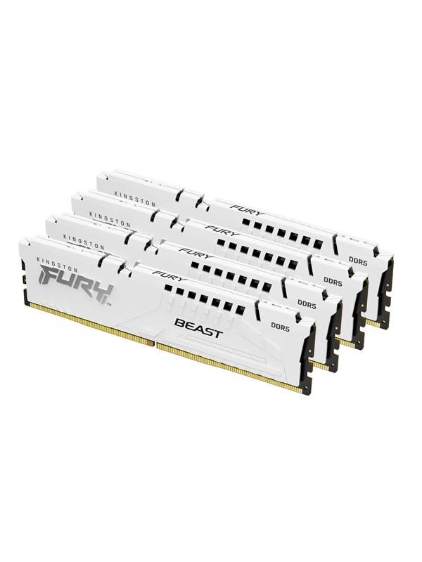 Kingston FURY Beast DDR5-5600 - 64GB - CL40 - Quad Channel (4 pcs) - Intel XMP - Hvid