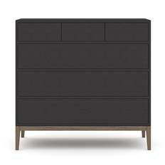 Edge 2.0 6 lådor Burned Walnut Black - Byrå