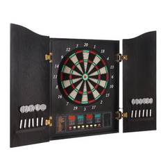 Stanlord Counter elektronisk dartskab med 12 pile, sort