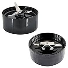Rynplex Cross & Flat Shaver Blades Ersättningsdel MB1001, for Magic Bullet, 250W Mixer Blades Mixer Tillbehör Juicer Blender Blade
