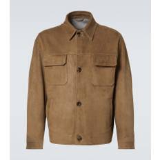 Lardini Suede leather jacket - brown - EU 56