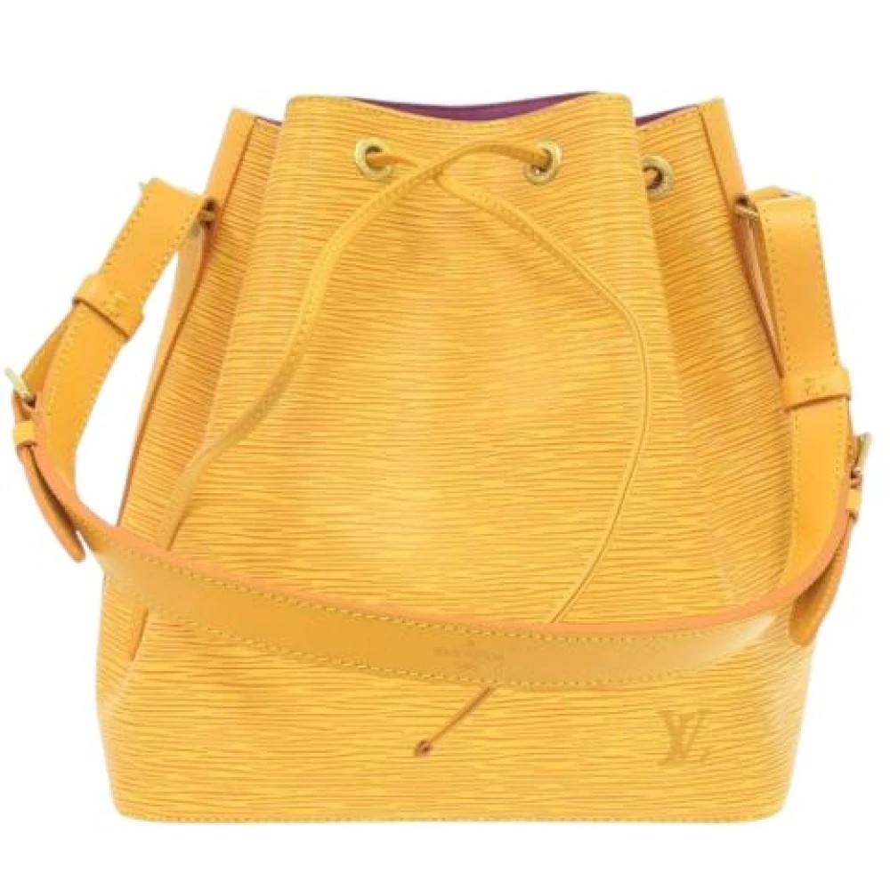 Louis Vuitton Vintage Pre-owned Bucket Bag - Vintage - Dame - Gul - ONE SIZE - Uld