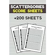 Scattergories Score Record Sheets: +200 Sheet for Record and Playing Scattergories Board Game - 6x9 inch, 121 pages