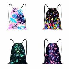 Sports & Fitness Drawstring Design Backpacktravel Gym Bag Mini Duffle Bag Women Man Child&#39;s Christmas Gifts Essential Vacation Beach Summer Waterproof - Multicolor - Purple,Green,Color,Pink