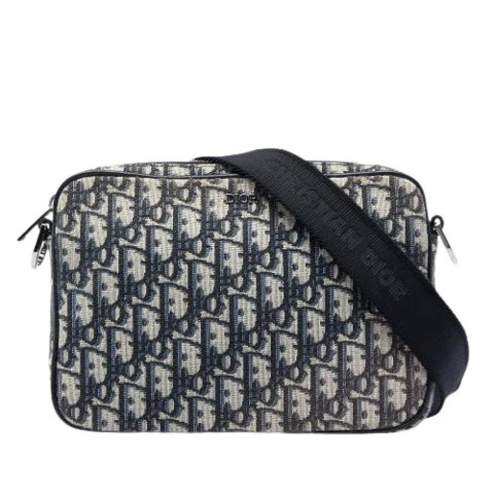 Dior Vintage Pre-owned Vintage Crossbody Taske - Vintage - Dame - Blå - ONE SIZE - Uld