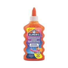 Elmers Orange glitter slime