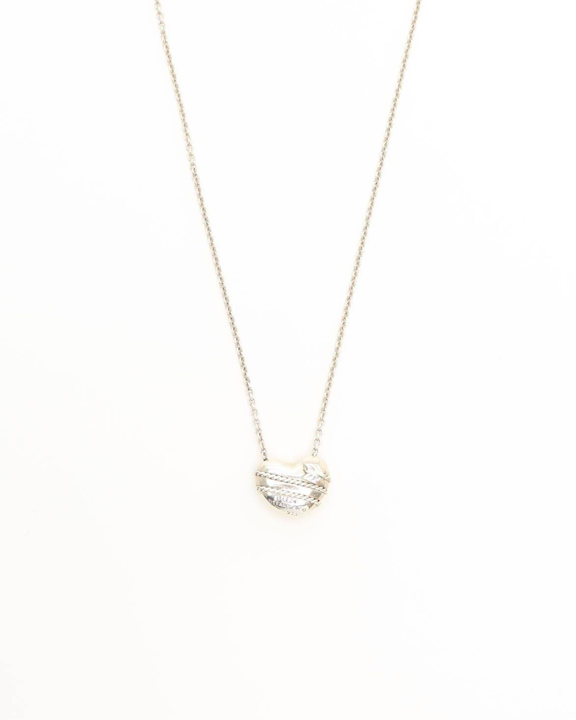 Tiffany & Co Heart and Arrow Silver Necklace - Silver - One Size
