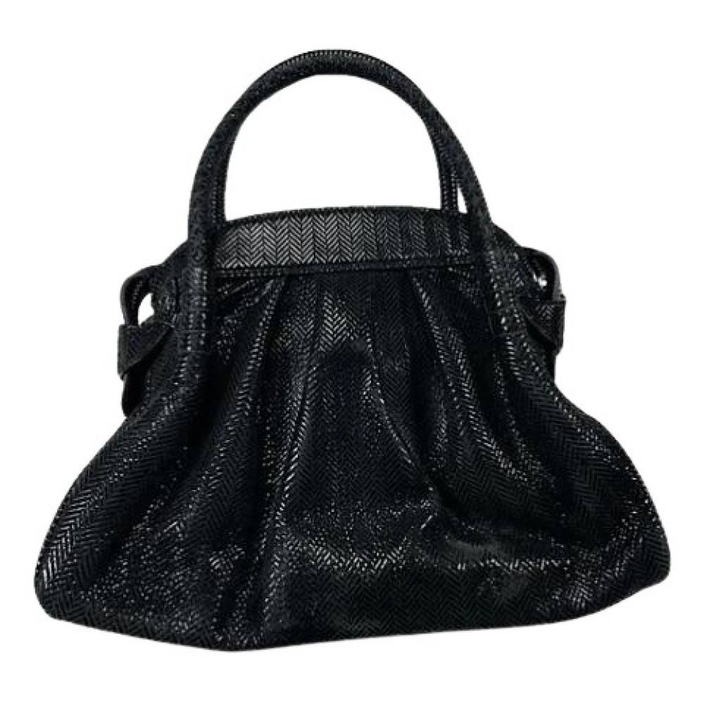 Armani Pre-owned Pre-owned Læder Håndtaske - Vintage - Dame - Sort - ONE SIZE - Læder