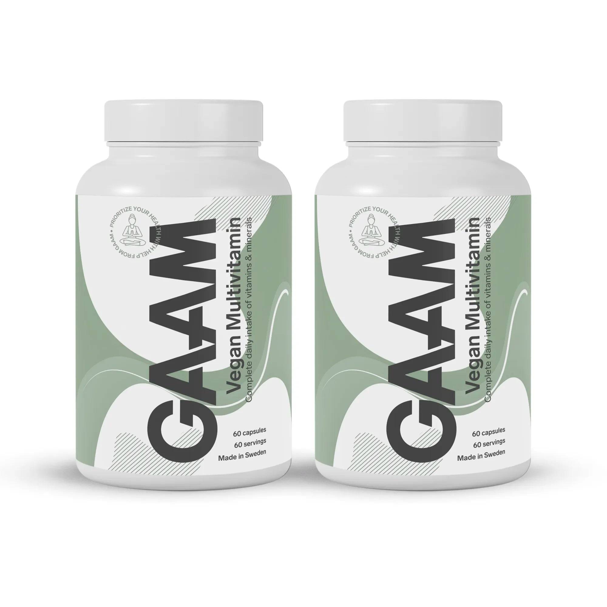 2 X Gaam Vegan Multivitamin 60 Caps