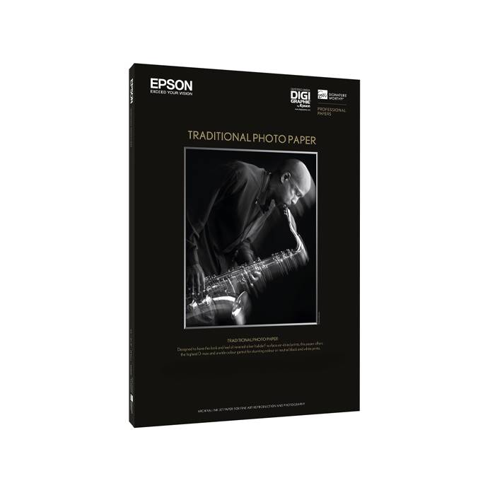 EPSON TRADITIONAL PHOTO PAPER A2 25 SHEETS 330G