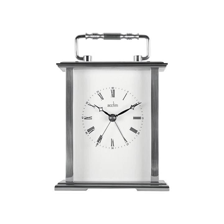 Acctim Silver Tone Carriage Clock - C1728