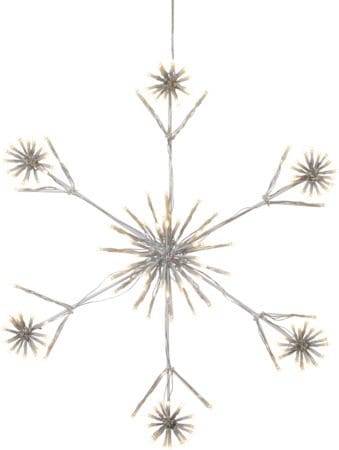 Star Trading Flower Snowflake Siluett 60 cm - vit Julbelysning utomhus Vit Plast