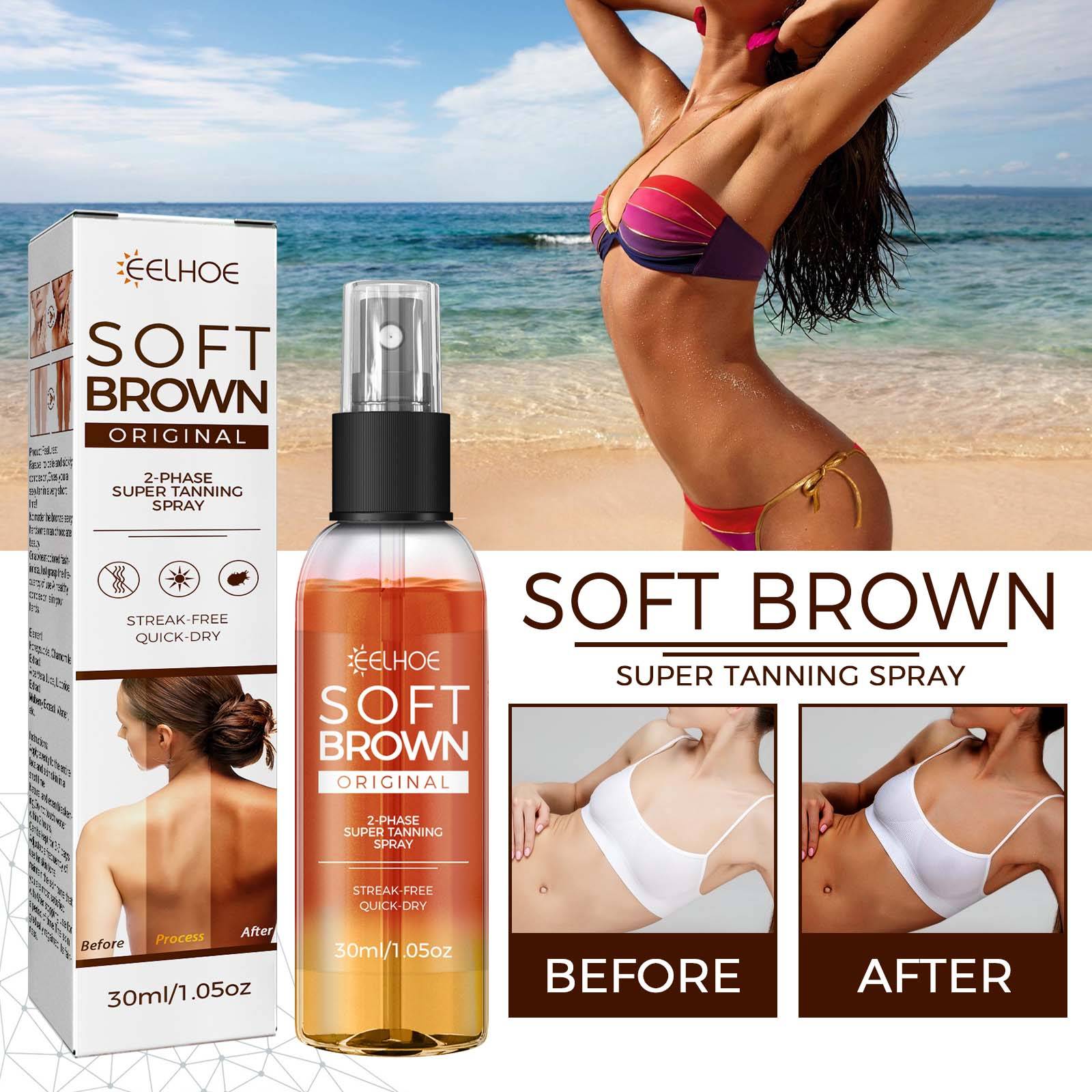 Självbruningsspray Assist Naturlig Mjuk Antik Brons Vetehudton Brunaccelererande Spray Strand Utomhus Solskyddsvård