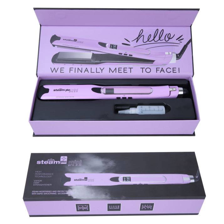 Mini Steam Splint Spray Steam Hair Straightener For Curling Or Straightening - Purple EU220V