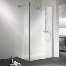 HSK Walk In Dusche - Easy 1 / Frontelement 120 cm mit einem schwenkbaren Seitenteil