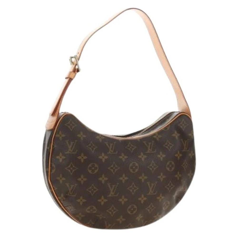Louis Vuitton Vintage Pre-owned Monogram Croissant MM Skuldertaske - Vintage - Dame - Brun - ONE SIZE - Uld