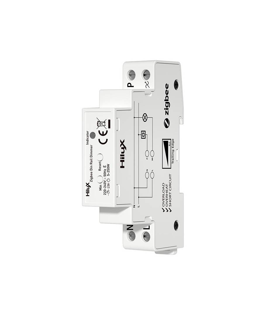 HiluX Zigbee DIN-skena dimmer - 250w
