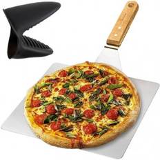 Pizzaspade Rostfritt Stål, Trähandtag 30x30 cm