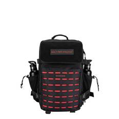 BUILT FOR ATHLETES Large Black & Red Gym Backpack |Black |45 L