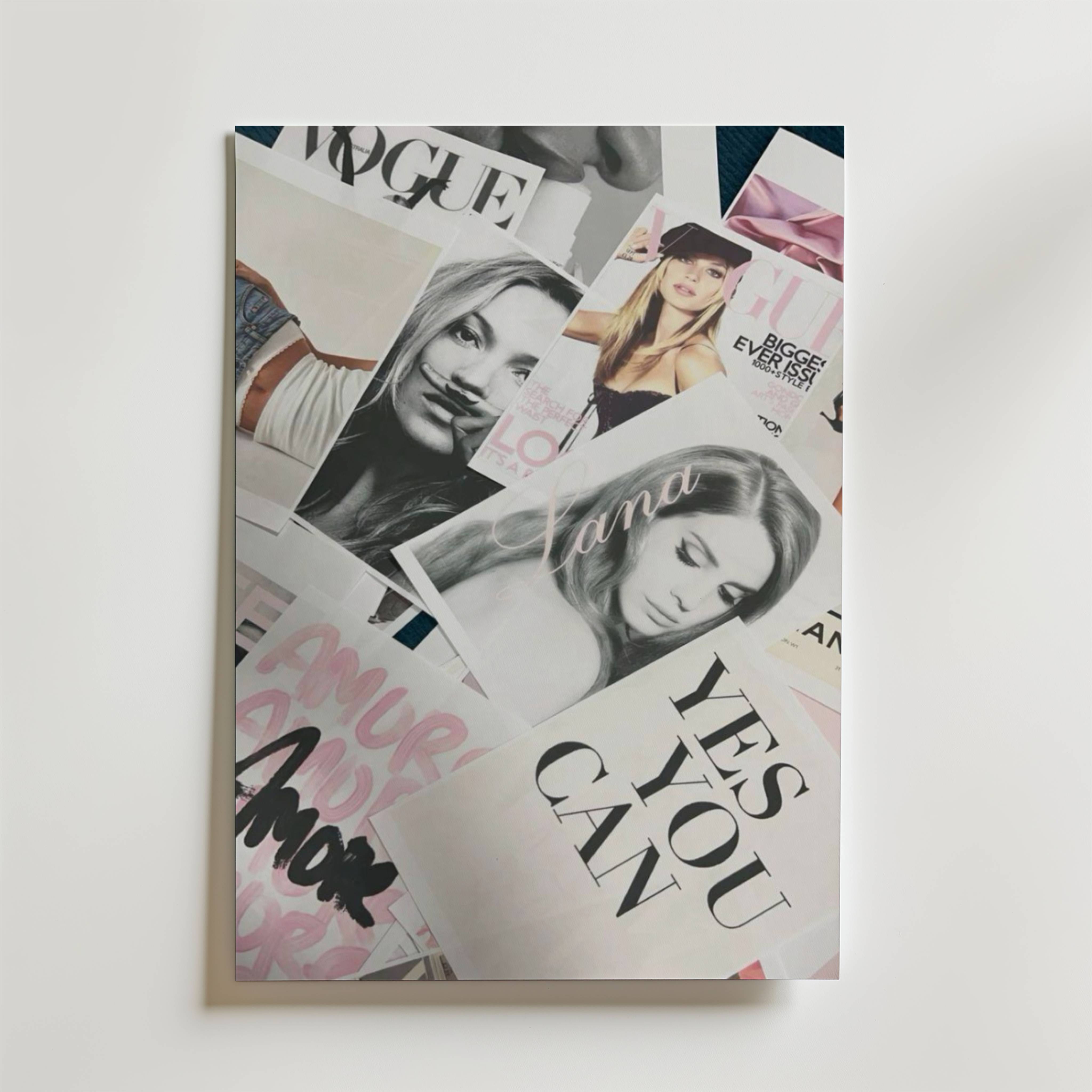 City Muse Collage Poster - Fine Art Poster 13x18 cm