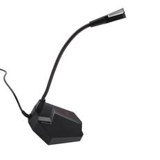 Computer Microphone Gooseneck USB Condenser Desktop Microphone with Cool RGB Lighting 360 Degree