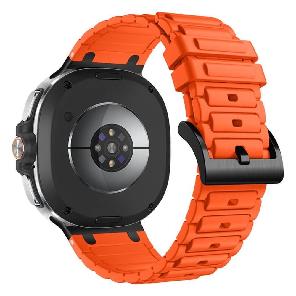 Samsung Galaxy Watch8 44/40 / 8 Classic 46mm - Silikone rem - til håndled 139mm-220mm - Orange