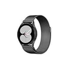 20mm 22mm Milanese Loop For Samsung Galaxy watch 6 5 Strap 44mm 40mm/5 pro/4 6 Classic/Active 2 Bracelet Huawei gt 2/3 pro band(01 black,For Galaxy Watch 5 40mm)