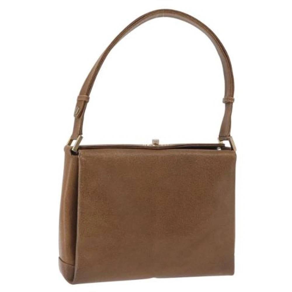Gucci Vintage Pre-owned Laeder gucci-tasker - Vintage - Dame - Brun - ONE SIZE - Tyl