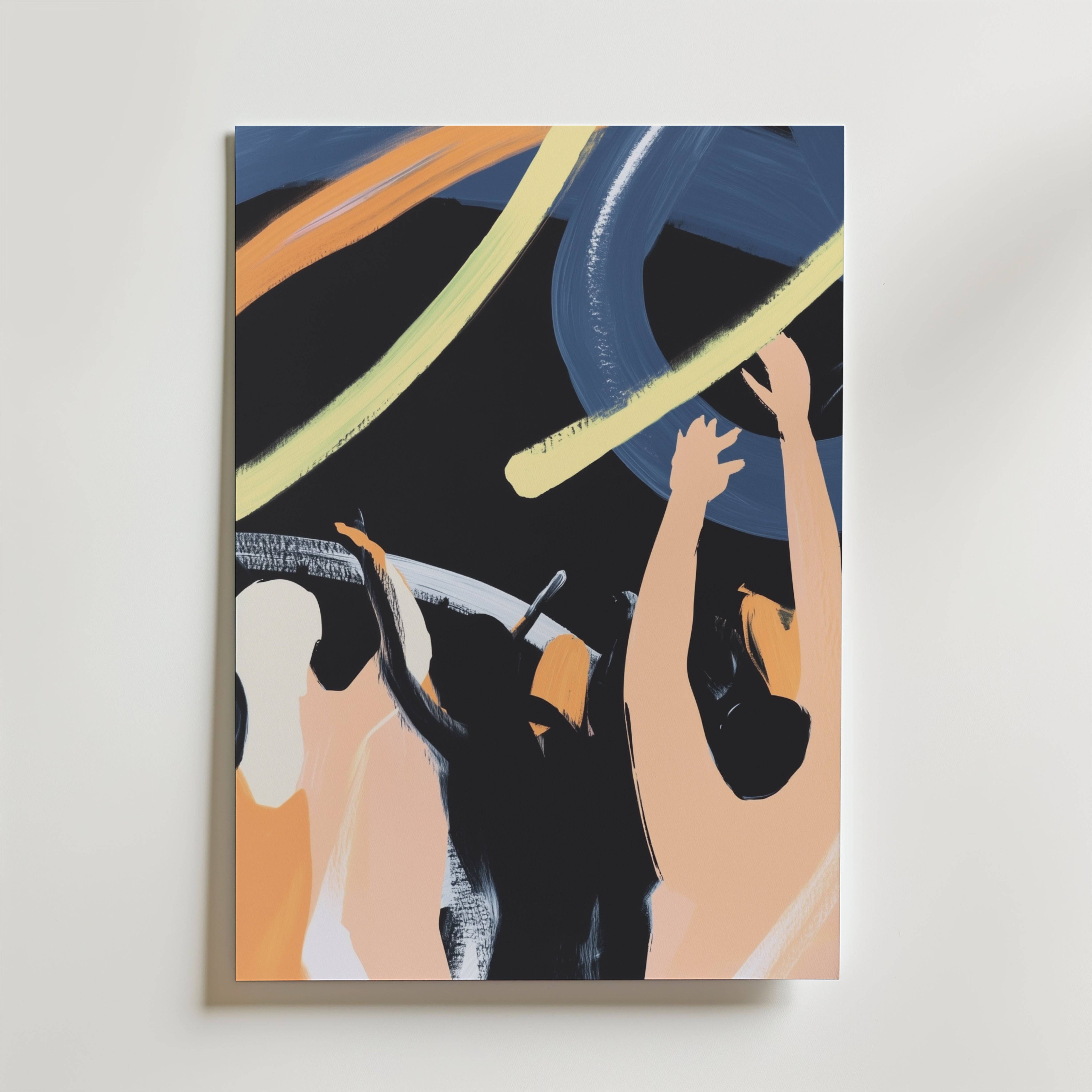 Disco Vibes No.2 Poster - Premium Canvas 40x50 cm