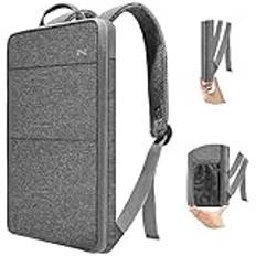 ZINZ Smal och utbyggbar bärbar ryggsäck Vattentät skolryggsäck reseryggsäck Kompatibel med MacBook Air/Pro 13-14 tum XPS 13 Surface 13.5" och de flesta 13-14 tums bärbara datorer,G02Y01
