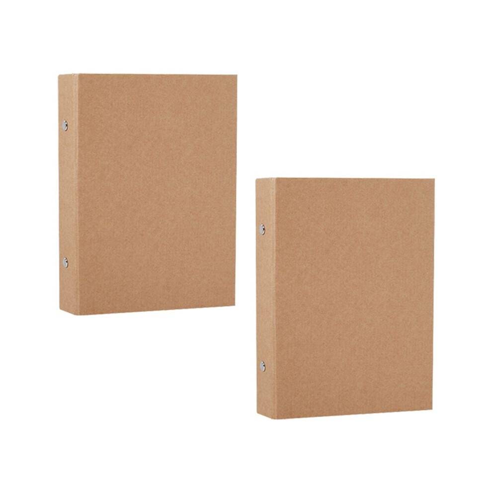 2Pcs A5 Refillable Ring Binder,A5 Paper Binder Tray with 2 Rings To Add Loose Sheets,A5 Paper Folders