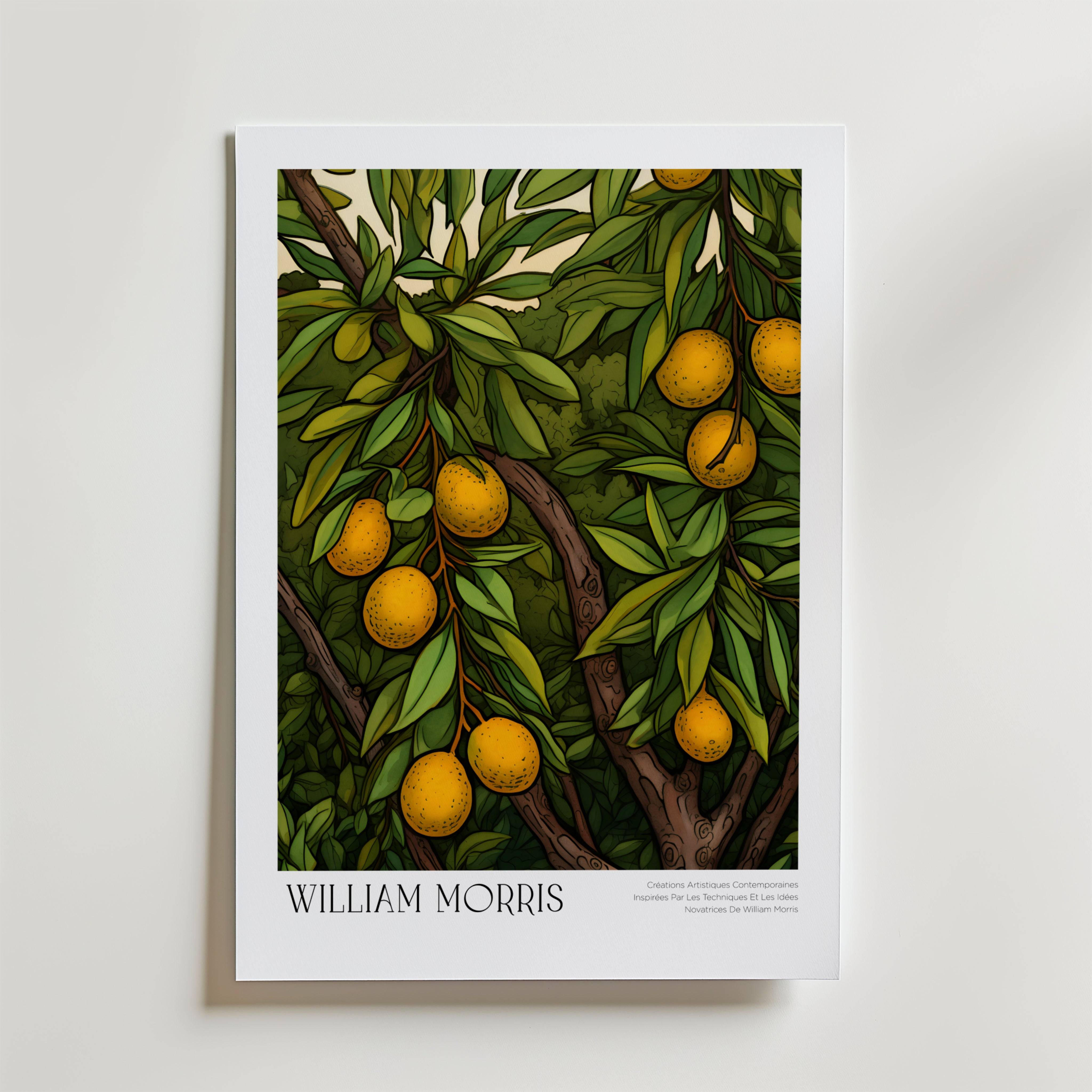William Morris Golden Orchard Poster - Premium Canvas 21x30 cm