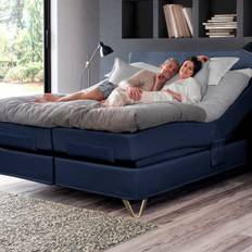 Jensen Prestige Aqtive 2 elevationsseng - Softline 3 - 160x200 cm - Blå - Blød/Blød