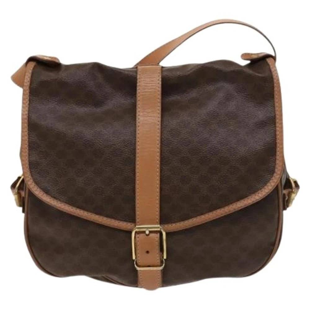 Celine Vintage Pre-owned Læder Cross Body Taske - Vintage - Dame - Brun - ONE SIZE - Læder
