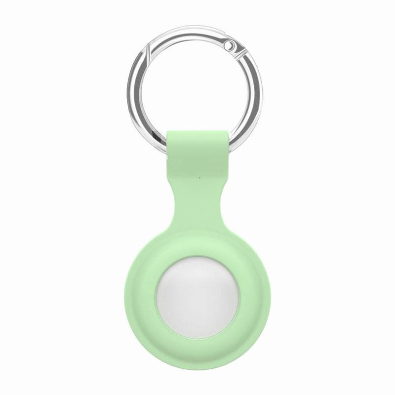 Apple AirTag nøglering i blød og holdbar silikone. Lysegrøn.