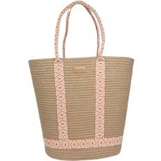 Lovelies Gili SAC DE Plage Fine Cotton Handles - 45 X 40 CM Dam Stl. Axelremsväskor Från Magasin - Sunshine (OS)