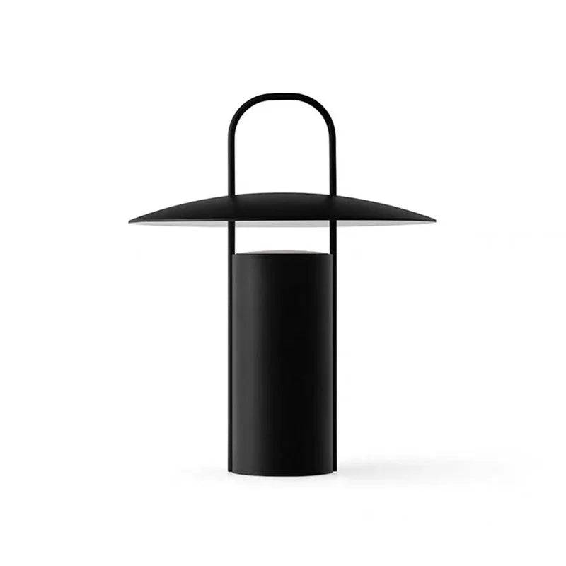 LumeGuard - Elegant Trådlös Skrivbordslampa med Touchkontroll - Svart
