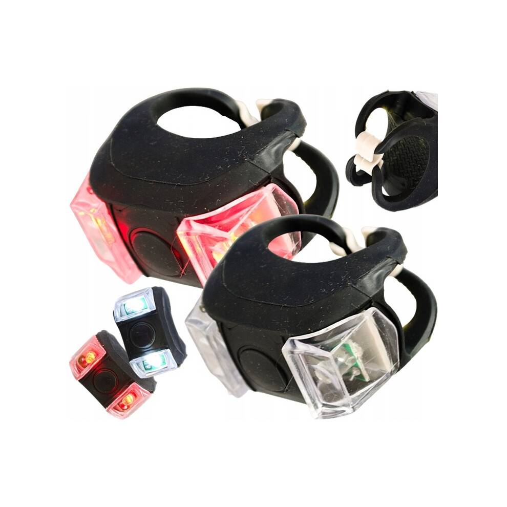 Cykellygter LED CYKELLAMPE FOR OG BAG 2 STK.