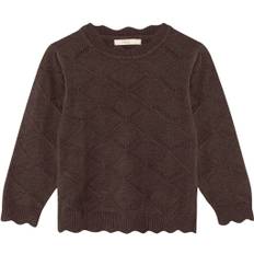 Fliink Emily Knit Pullover Str 2Y/92 - Coffee Bean Bluser hos Magasin