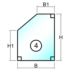 Facon - Sauna termorude 2 lags med hærdet glas - Figur 4