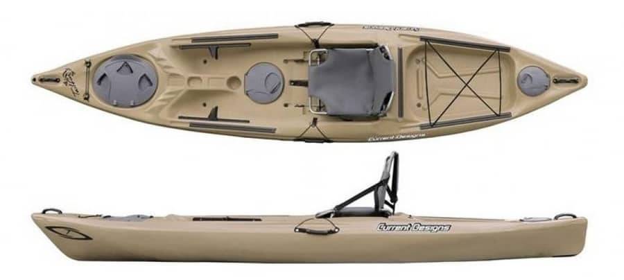 Current Design Tailfin Fiske Kajak m/ror.