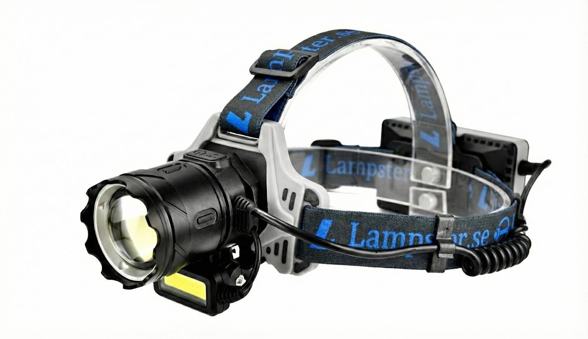 Pannlampa 5200 LM (max 8800 LM) justerbar steglös zoom