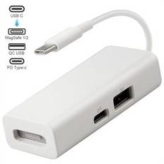 3-in-1 USB 3.1 Type-C to for MagSafe 1/2 Converter Magnetic Adapter for MacBook Pro Notebook Smartphone