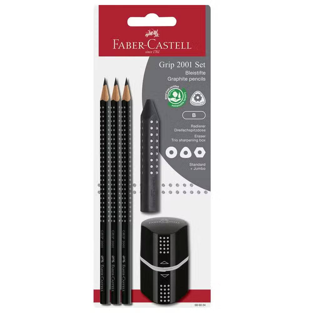 Faber Castell Blyantsæt Grip Sort