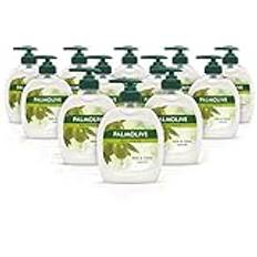 Palmolive Handtvål Naturals Milk & Olive Storpack Flytande Tvål, Dermatologiskt Testad Handtvätt med Pumpflaska - 300 ml i 12-pack