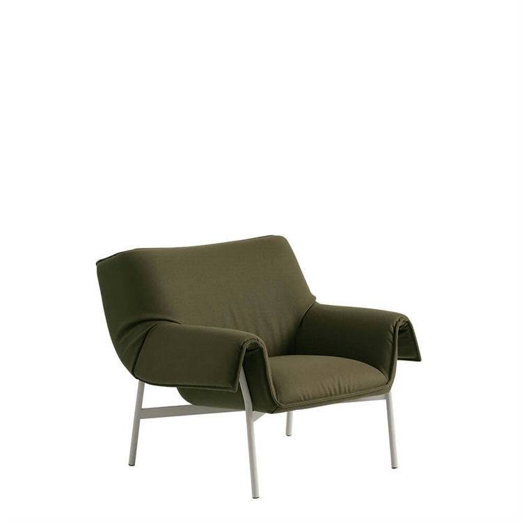 Muuto Wrap Lounge Chair - Sabi 151/Sort  Divina 984/Grey