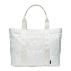 Napapijri, Taske, Dame, Hvid, ONE SIZE, Uld, Shoppingtaske med lynlåslukning