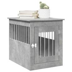 hundebur 55x75x65 cm konstrueret træ betongrå